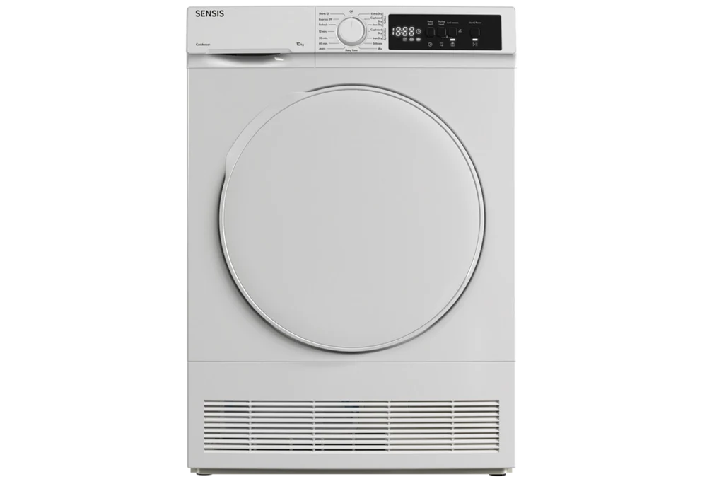 Sensis TDCF0110BW 10kg Freestanding Condenser Tumble Dryer White - B Rated
