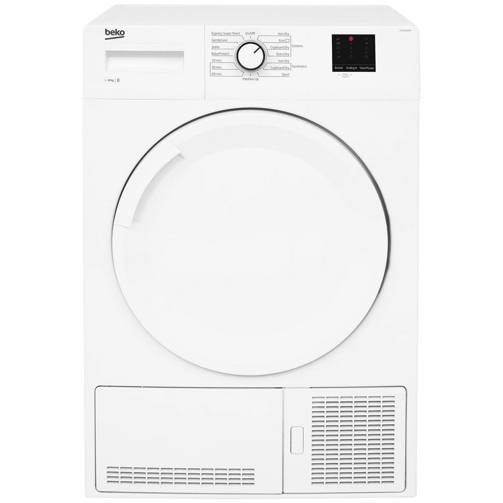Beko DTBC10001W 10kg Freestanding Condenser Tumble Dryer with Sensor Programmes White