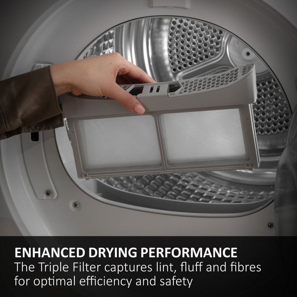 Haier X Series 5 HD90-D357U1G-UK 9kg WiFi Enabled Heat Pump Tumble Dryer Graphite