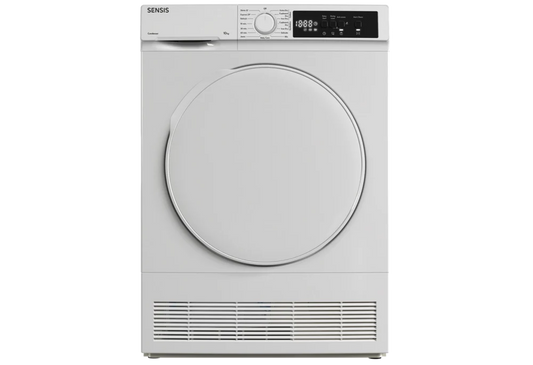 Sensis TDCF0110BW 10kg Freestanding Condenser Tumble Dryer White - B Rated