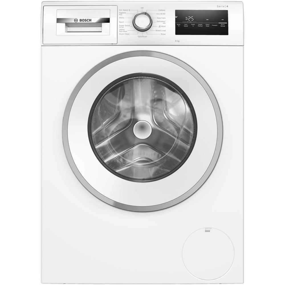 Bosch WAN28254GB Series 4 8kg 1400 Spin Freestanding Front Load Washing Machine White