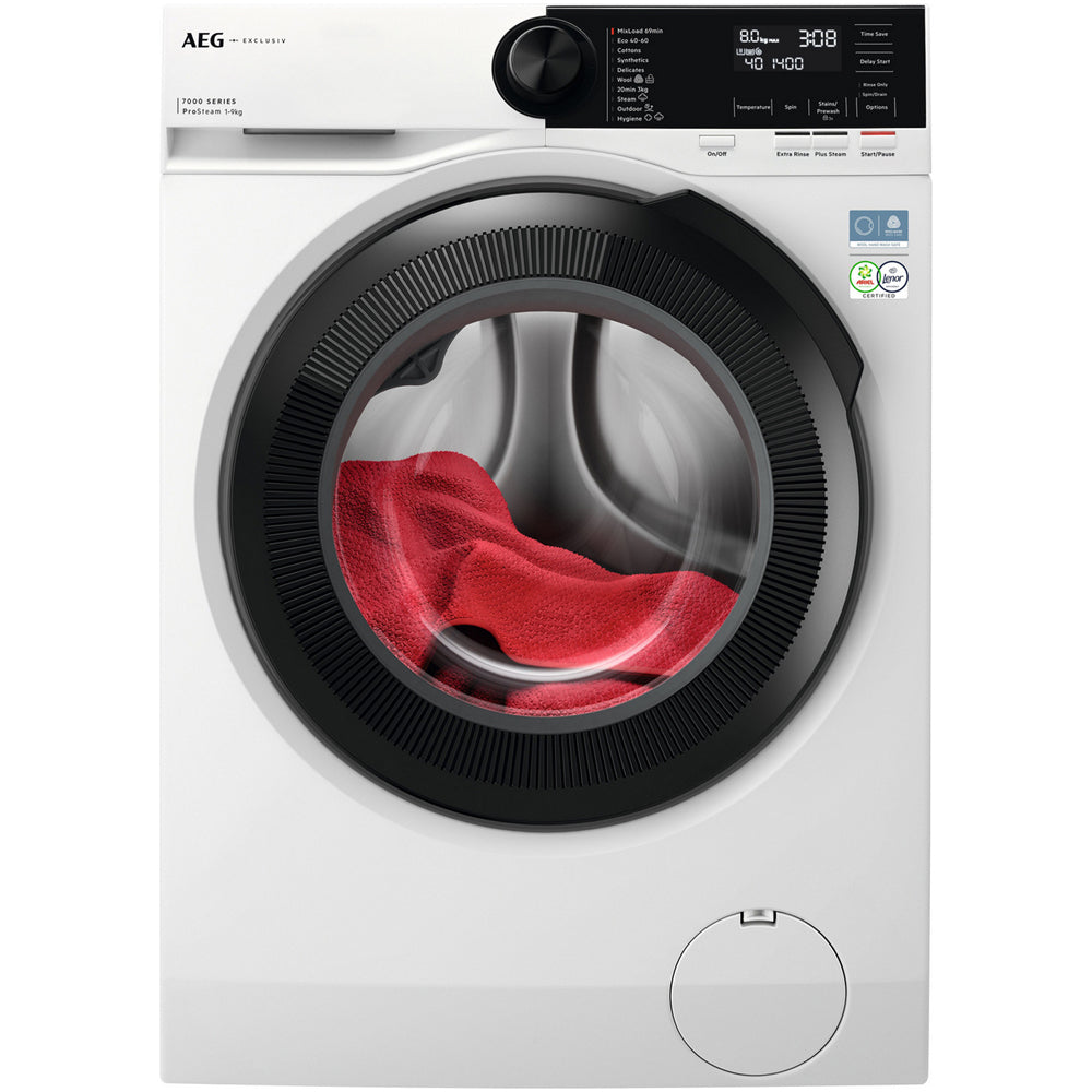 AEG Series 7000 LFSR72944B ProSteam 9kg 1400 Spin Freestanding Washing Machine White