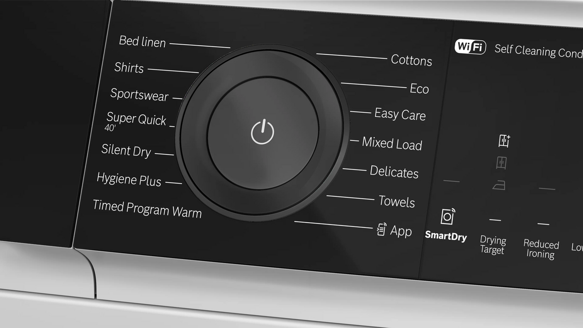 Bosch Series 6 WQH246D9GB Freestanding 9kg Heat Pump Tumble Dryer White