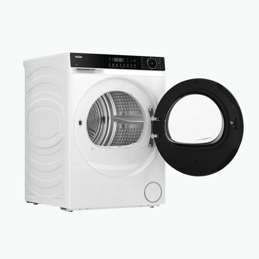 Haier HD80-D357U1-UK 8kg Freestanding Heat Pump Tumble Dryer White - D Rated