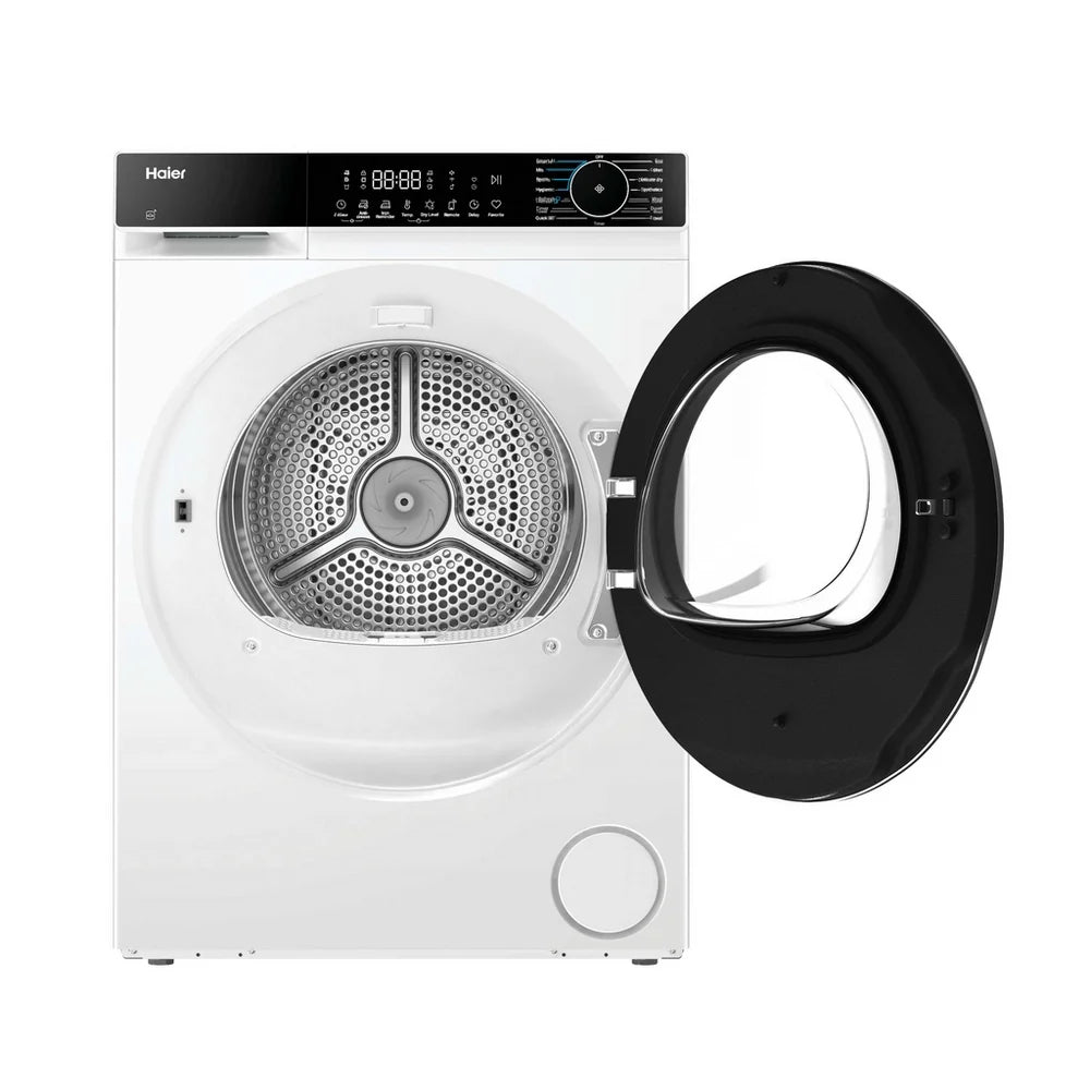 Haier HD80-D357U1-UK 8kg Freestanding Heat Pump Tumble Dryer White - D Rated