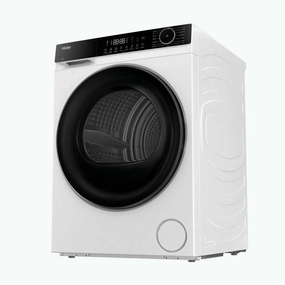Haier HD80-D357U1-UK 8kg Freestanding Heat Pump Tumble Dryer White - D Rated