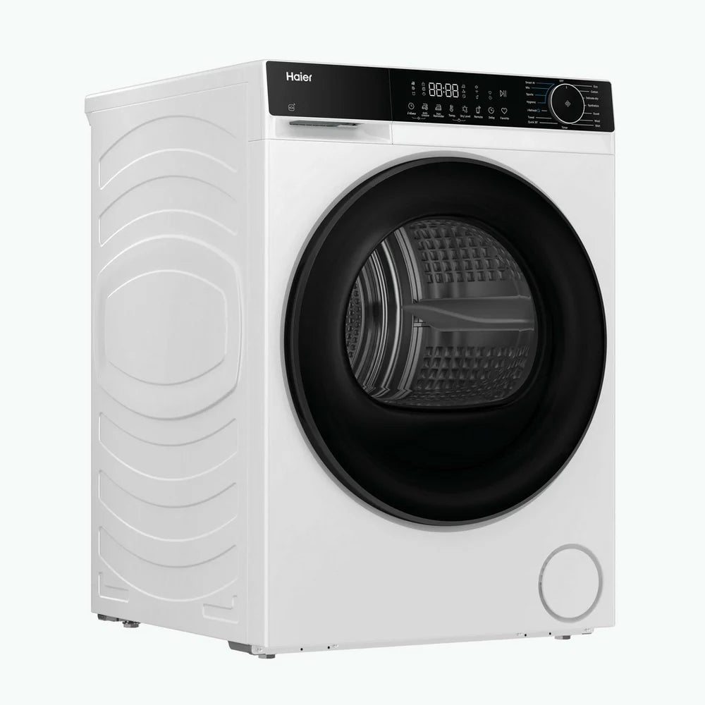 Haier HD80-D357U1-UK 8kg Freestanding Heat Pump Tumble Dryer White - D Rated