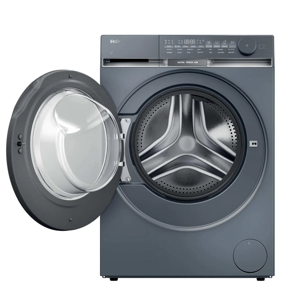 Haier HW100-B14387GUU 10kg 1400 Spin WiFi Freestanding Washing Machine Graphite - A Rated