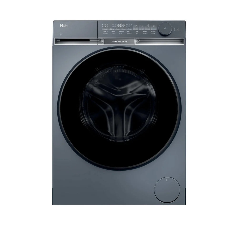 Haier HW100-B14387GUU 10kg 1400 Spin WiFi Freestanding Washing Machine Graphite - A Rated
