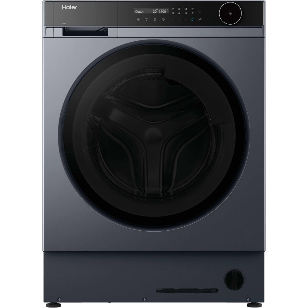 Haier Series 8 HWB100B14858GUUK Integrated 10kg 1400 Spin WiFi Connected Washing Machine Graphite - A Rated
