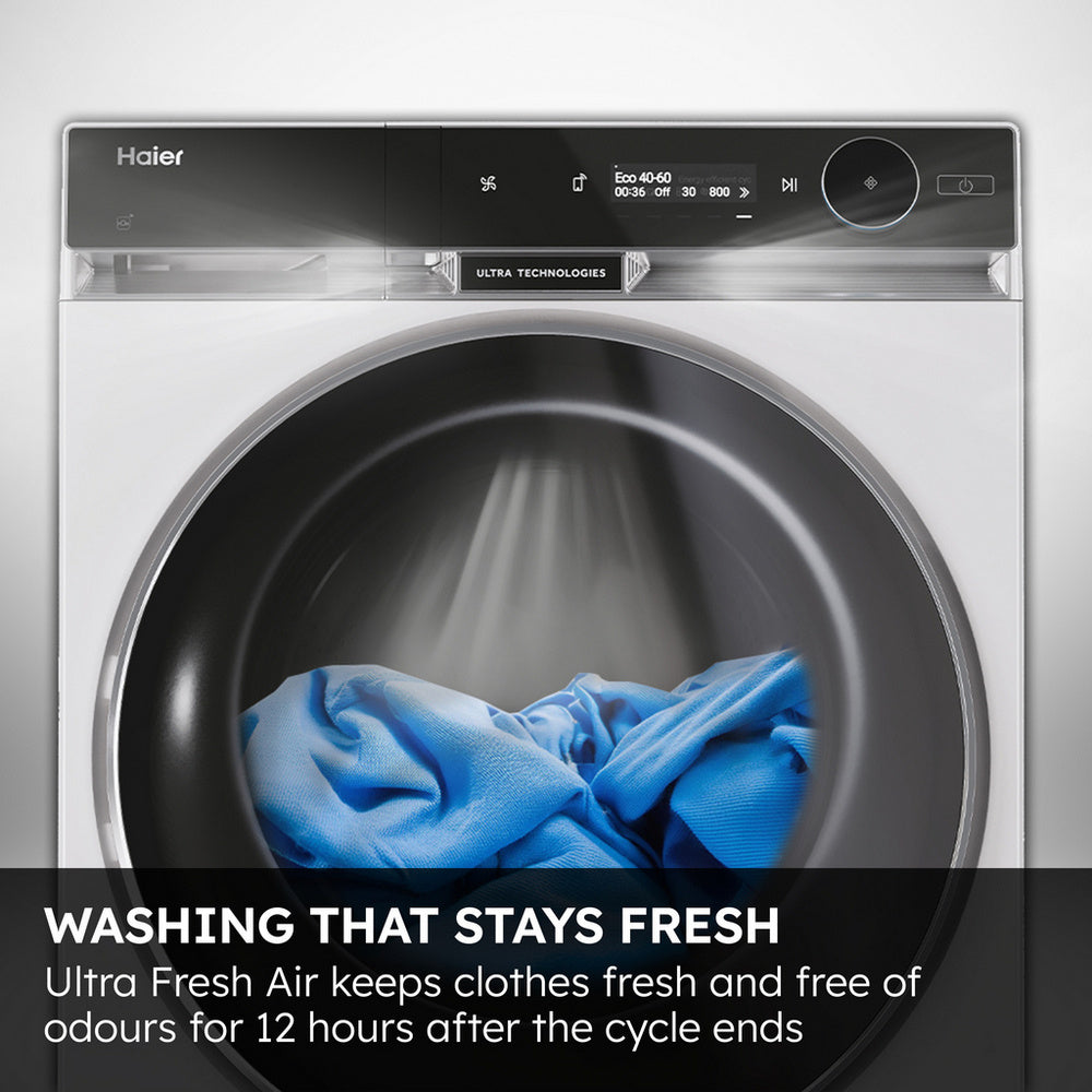 Haier X Series 11 HW110-BD14397UUK 11kg 1400 Spin Freestanding Washing Machine White