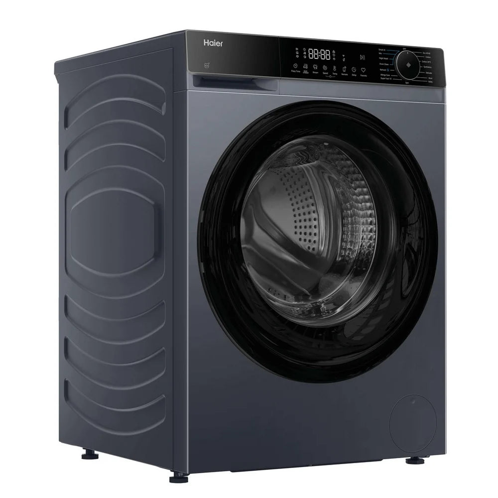 Haier X Series 5 HW100BP14357GUUK 10kg 1400 Spin WiFi Connected Freestanding Washing Machine Graphite - A Rated