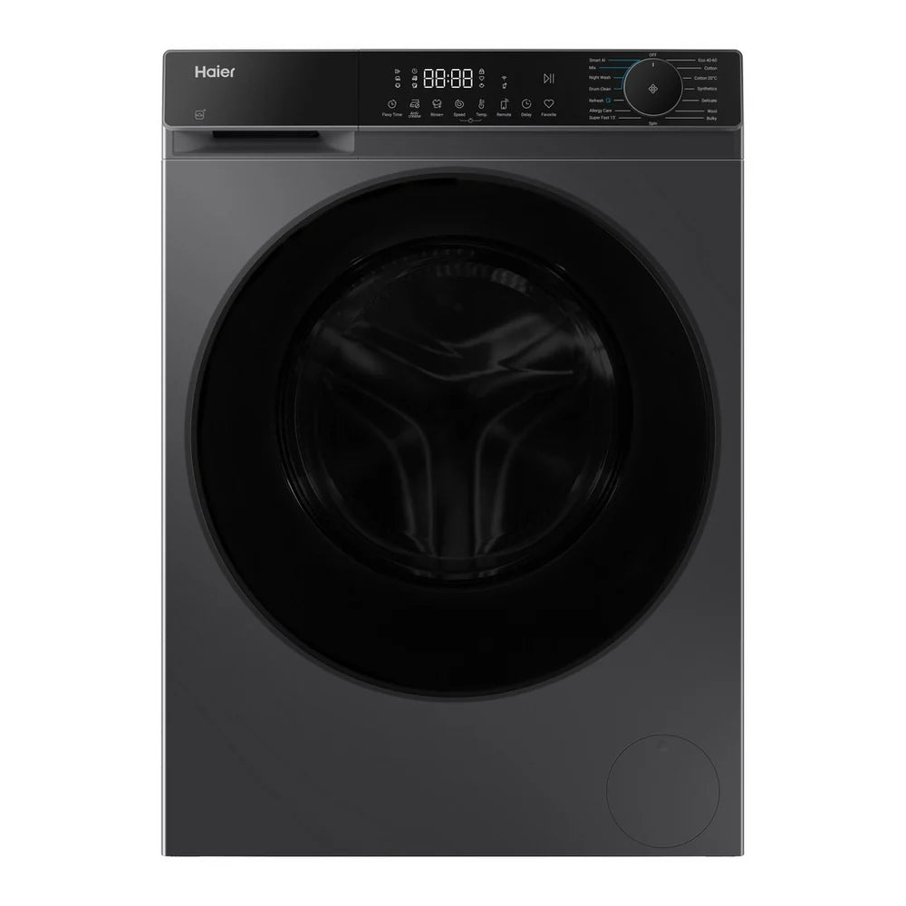Haier X5 Plus HW9BP14357AEGTUK 9kg 1400 Spin WiFi Connected Washing Machine Graphite - A Rated