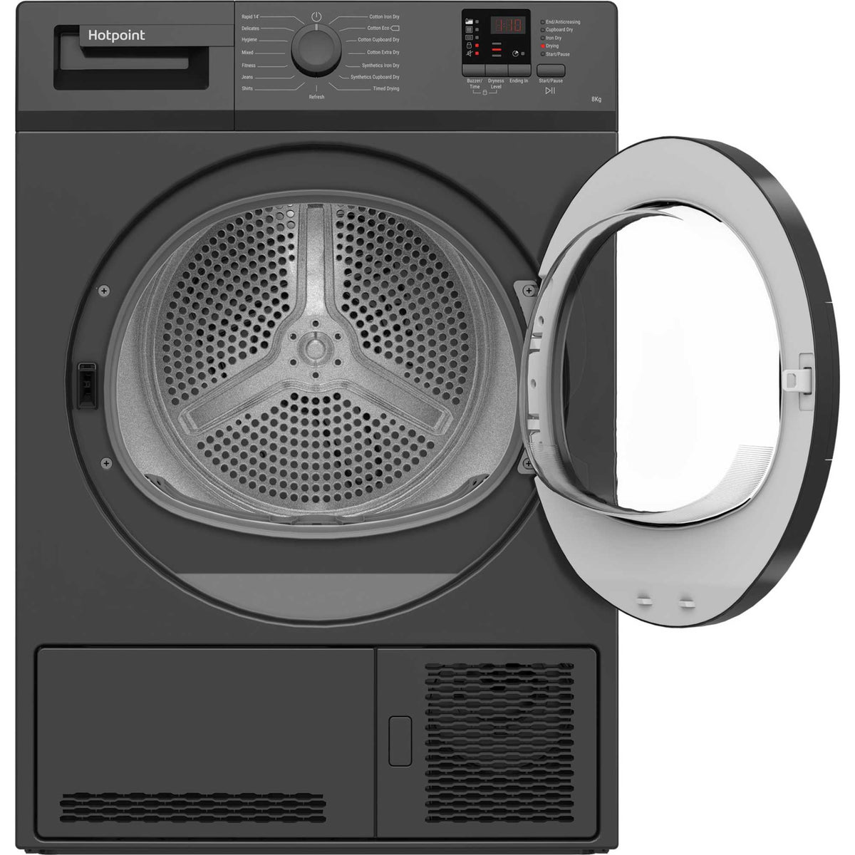 Hotpoint CHDC82GGGDUK 8kg Condenser Tumble Dryer With SensorDry Graphite