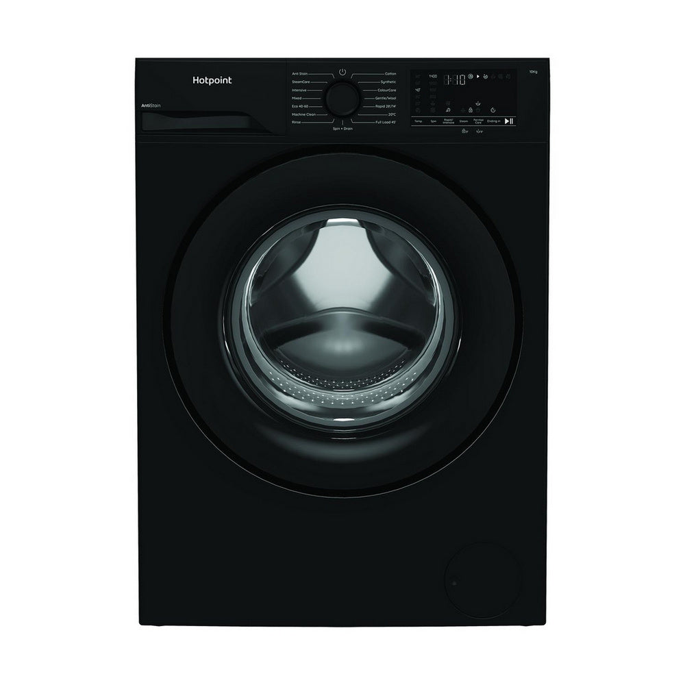 Hotpoint H101BANTISTAINUK 10kg 1400 Spin Freestanding Front Loading Washing Machine Black