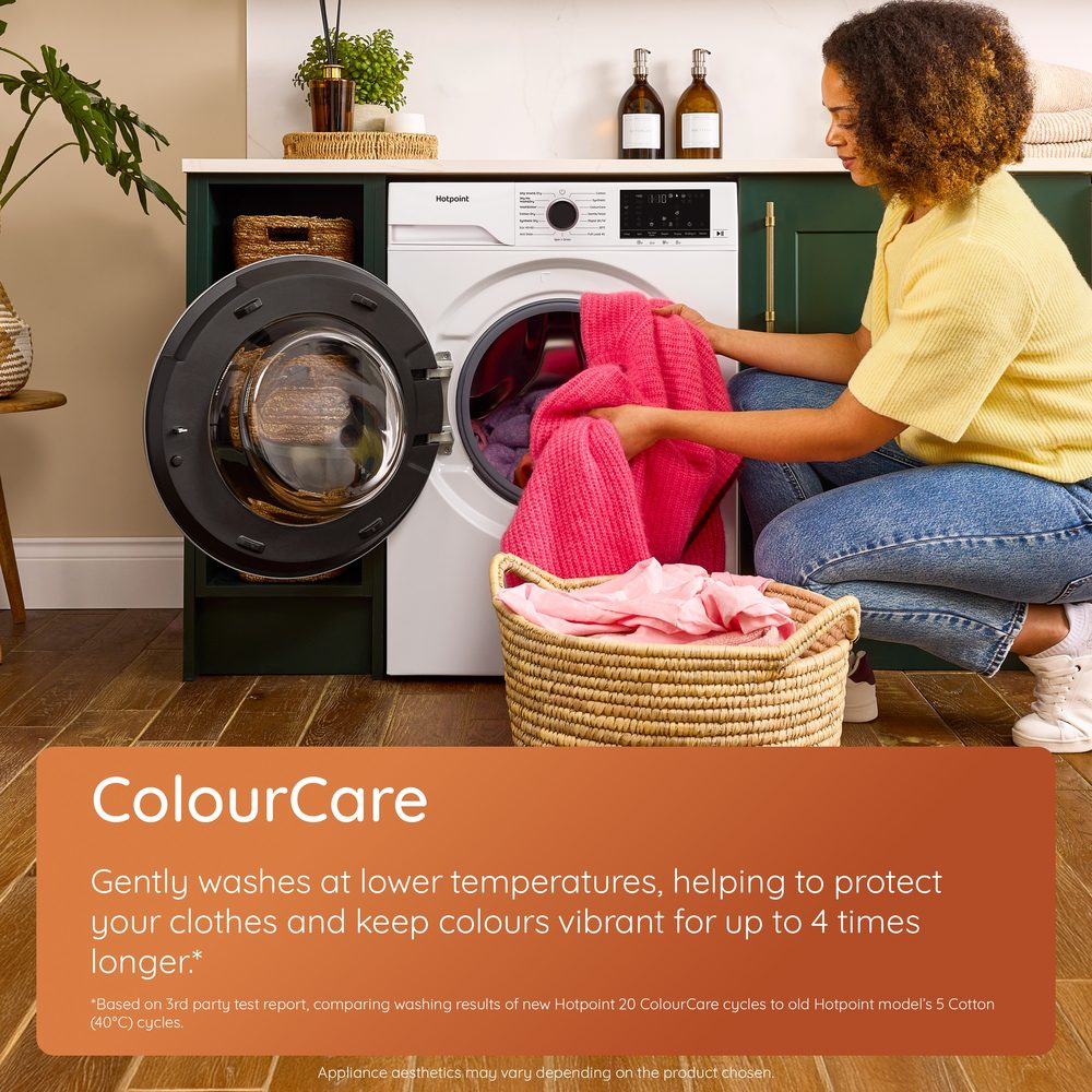 Hotpoint HBD9681ANTISTAINUK 9+6kg 1400 Spin Freestanding Washer Dryer White