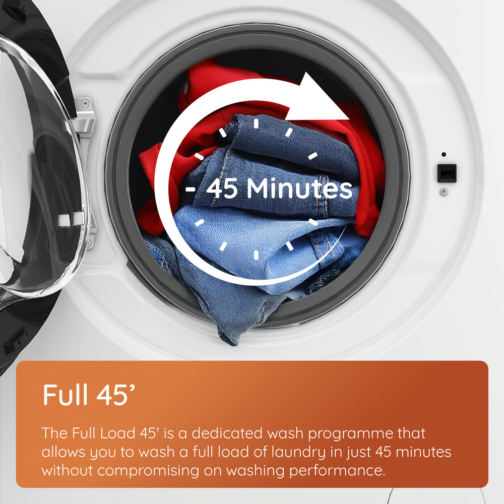 Hotpoint HBWH 93 CARE UK 9kg 1400 Spin Front Load Washing Machine White - Clearance