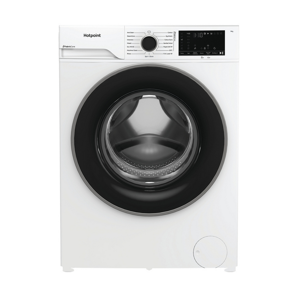 Hotpoint HBWH 93 CARE UK 9kg 1400 Spin Front Load Washing Machine White - Clearance