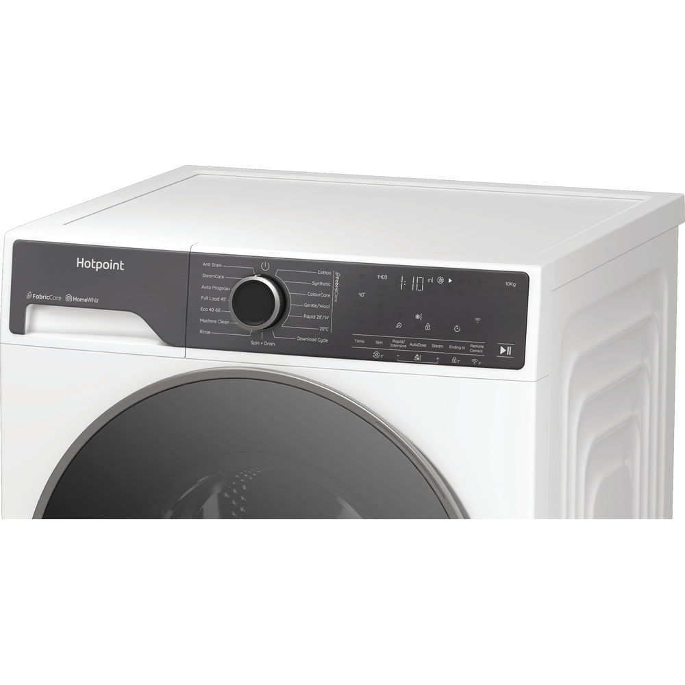 Hotpoint HP 105A CARE UK Fabric Care Pro Freestanding 10kg 1400rpm Washing Machine with HomeWhiz White HP105ACAREUK