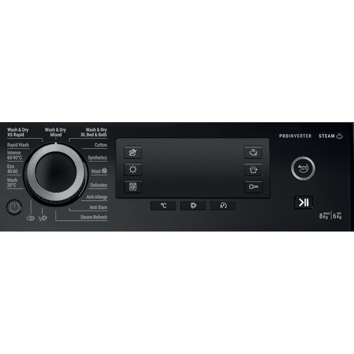 Hotpoint NDD86448BDAUK 8+6kg ActiveCare 1400 Spin Washer Dryer Black