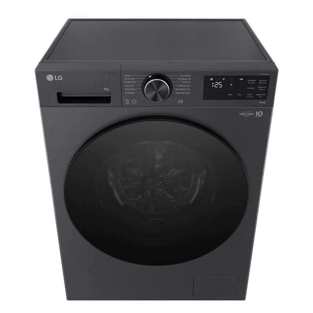LG Series 3 Counter-Depth MAX F2X50S9TBB 9kg 1200 Spin Washing Machine Black - A Rated