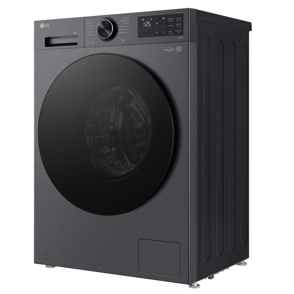 LG Series 3 Counter-Depth MAX F2X50S9TBB 9kg 1200 Spin Washing Machine Black - A Rated