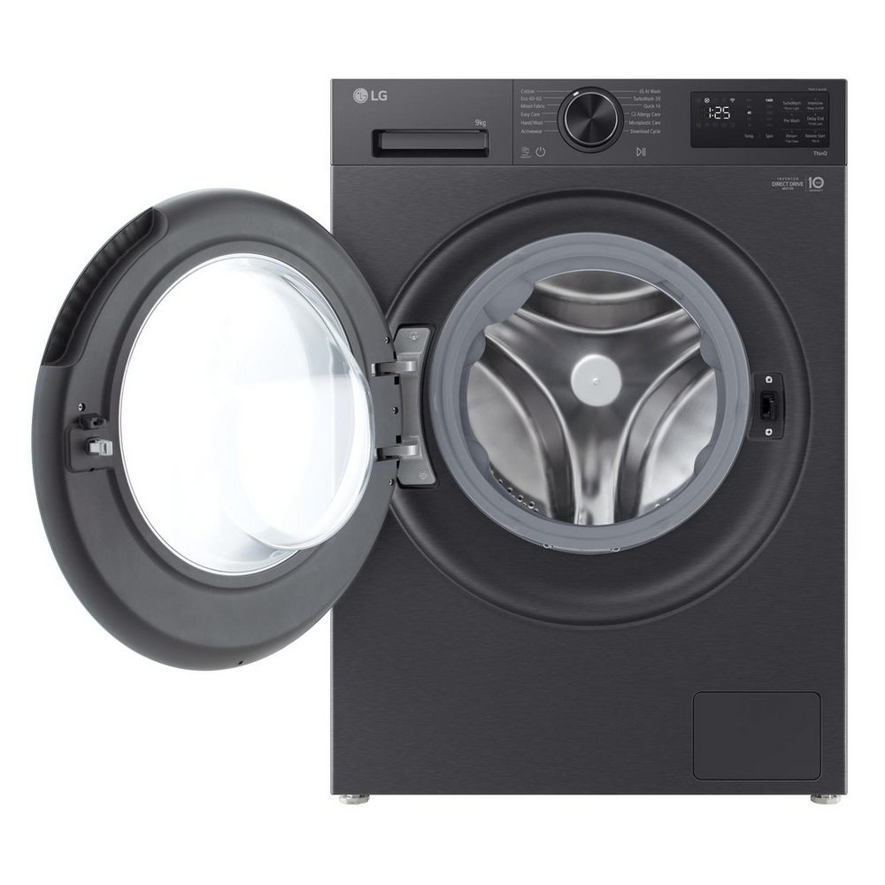 LG Series 3 Counter-Depth MAX F2X50S9TBB 9kg 1200 Spin Washing Machine Black - A Rated