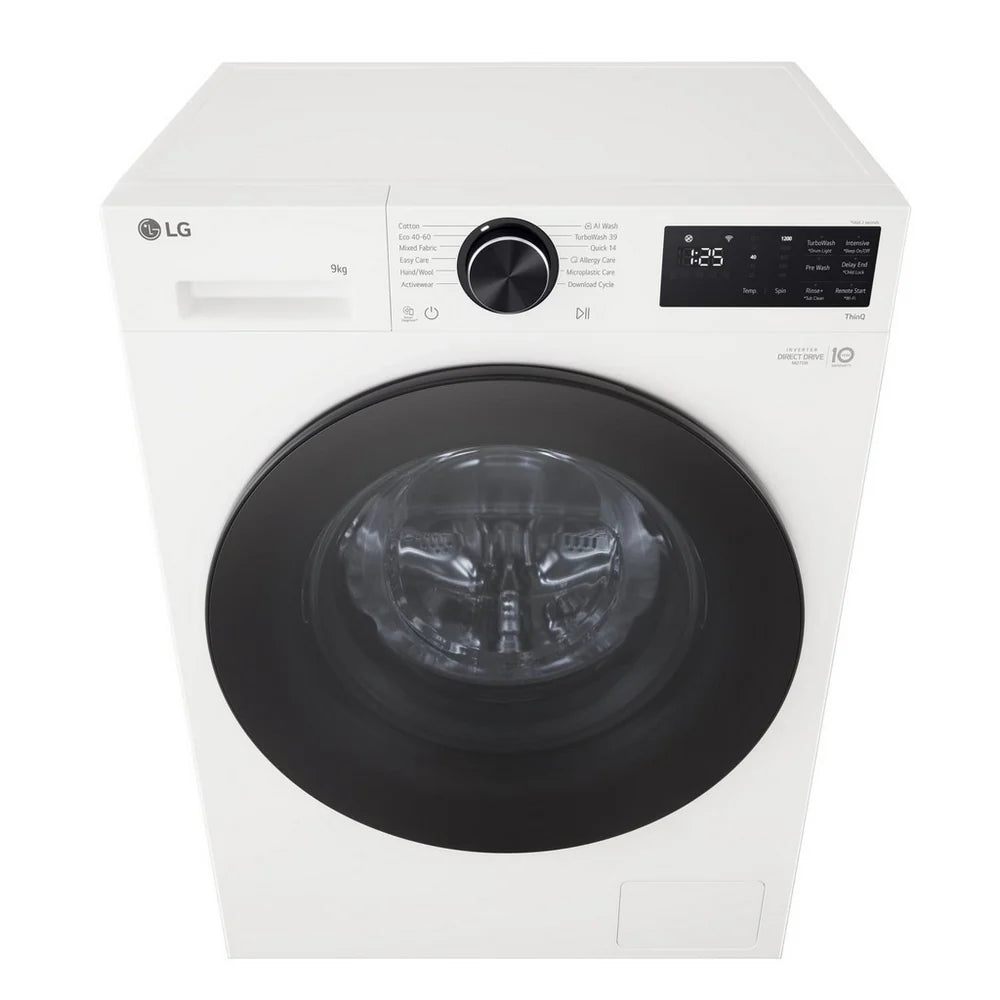 LG Series 3 Counter-Depth MAX F2X50S9TWB 9kg 1200 Spin Washing Machine White - A Rated