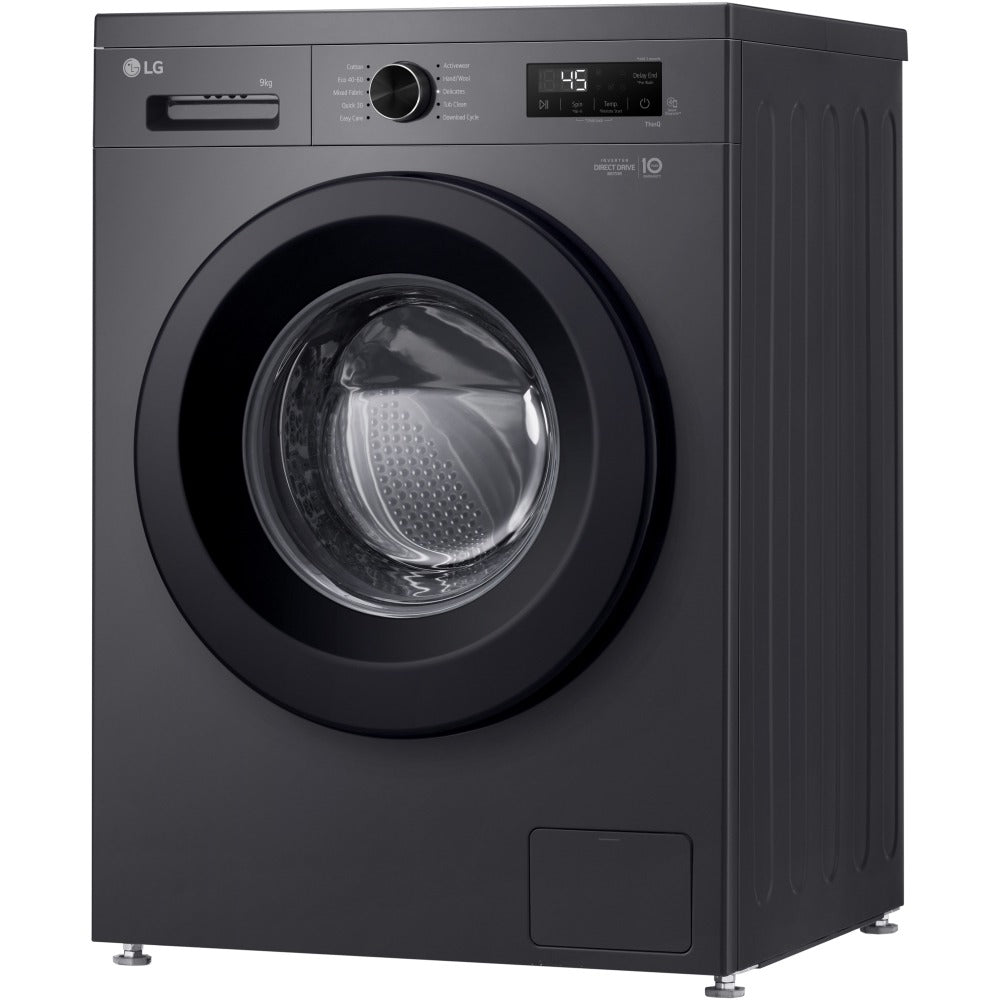 LG Series 2 Direct Drive F4X1009NMK 9kg 1400 Spin WiFi Enabled Washing Machine Black - A Rated