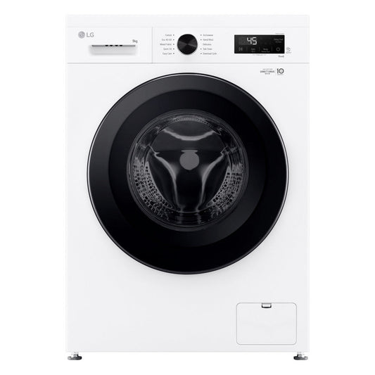 LG Series 2 Direct Drive F4X1009NWK 9kg 1400 Spin Washing Machine White - A Rated