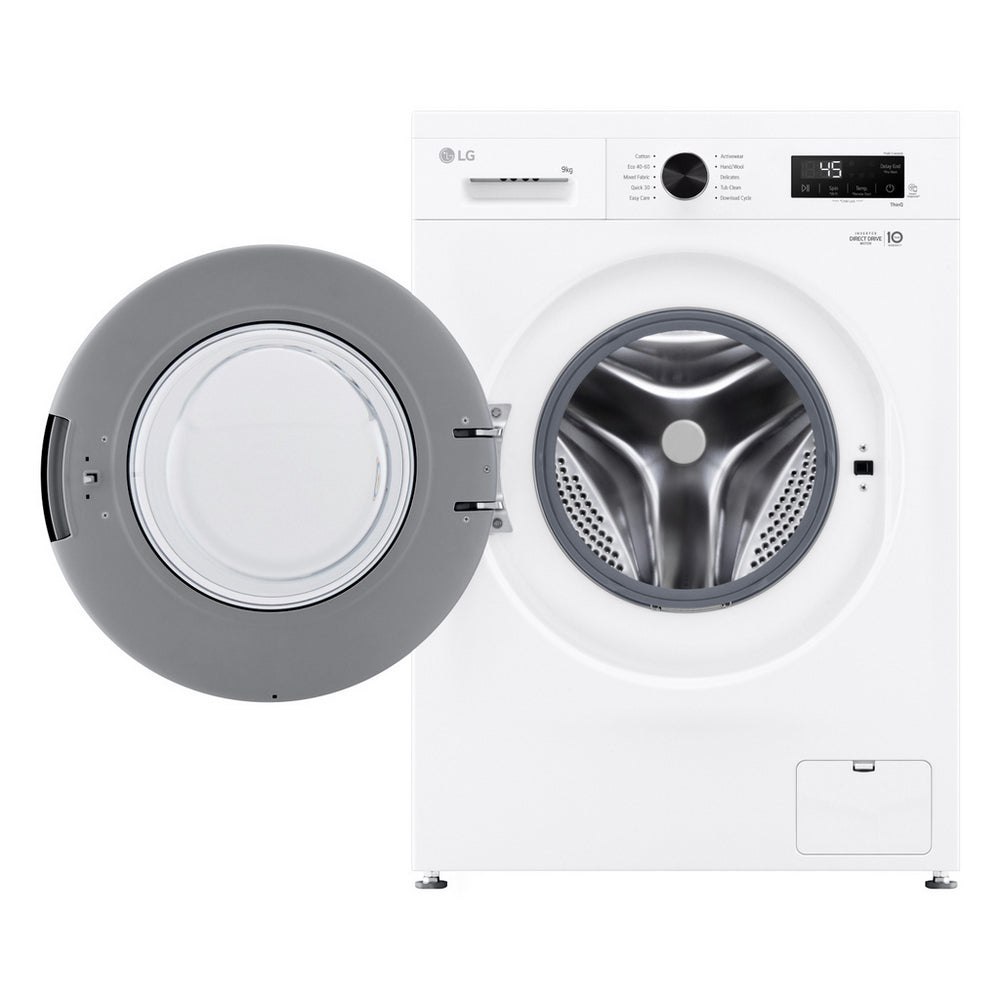 LG Series 2 Direct Drive F4X1009NWK 9kg 1400 Spin Washing Machine White - A Rated