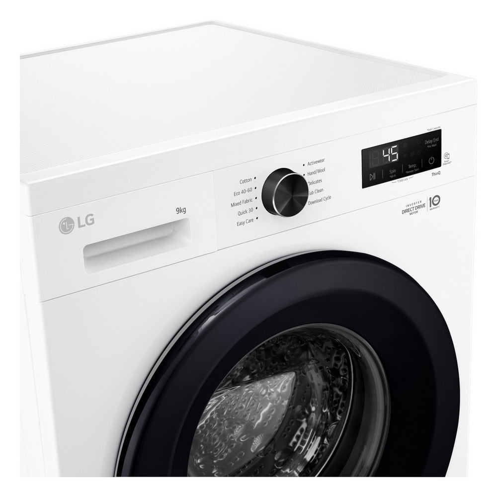 LG Series 2 Direct Drive F4X1009NWK 9kg 1400 Spin Washing Machine White - A Rated