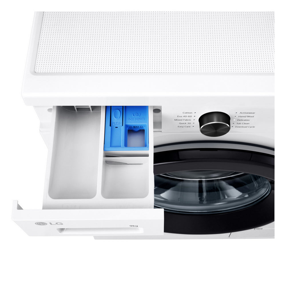 LG Series 2 Direct Drive F4X1009NWK 9kg 1400 Spin Washing Machine White - A Rated