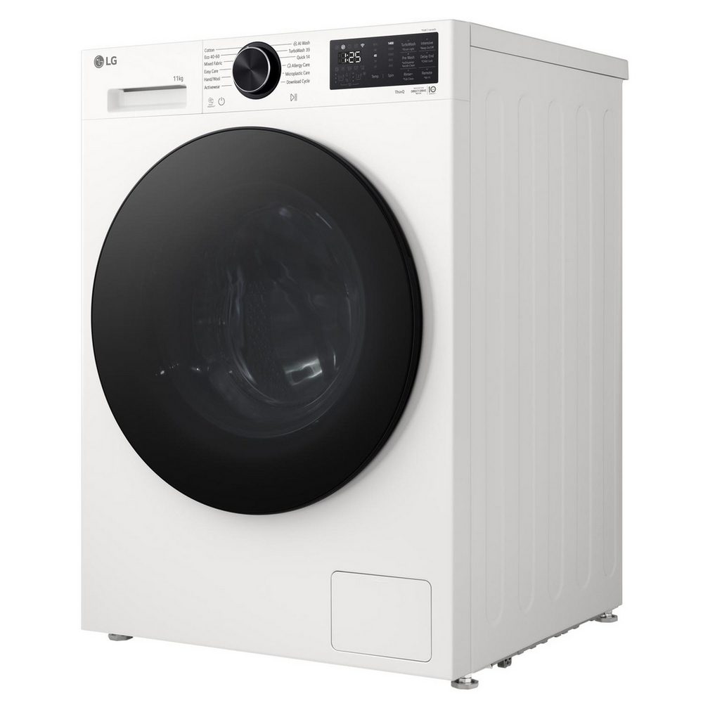 LG Series 5 AI Direct Drive F4X5011TWB 11kg 1400 Spin Washing Machine White - A Rated