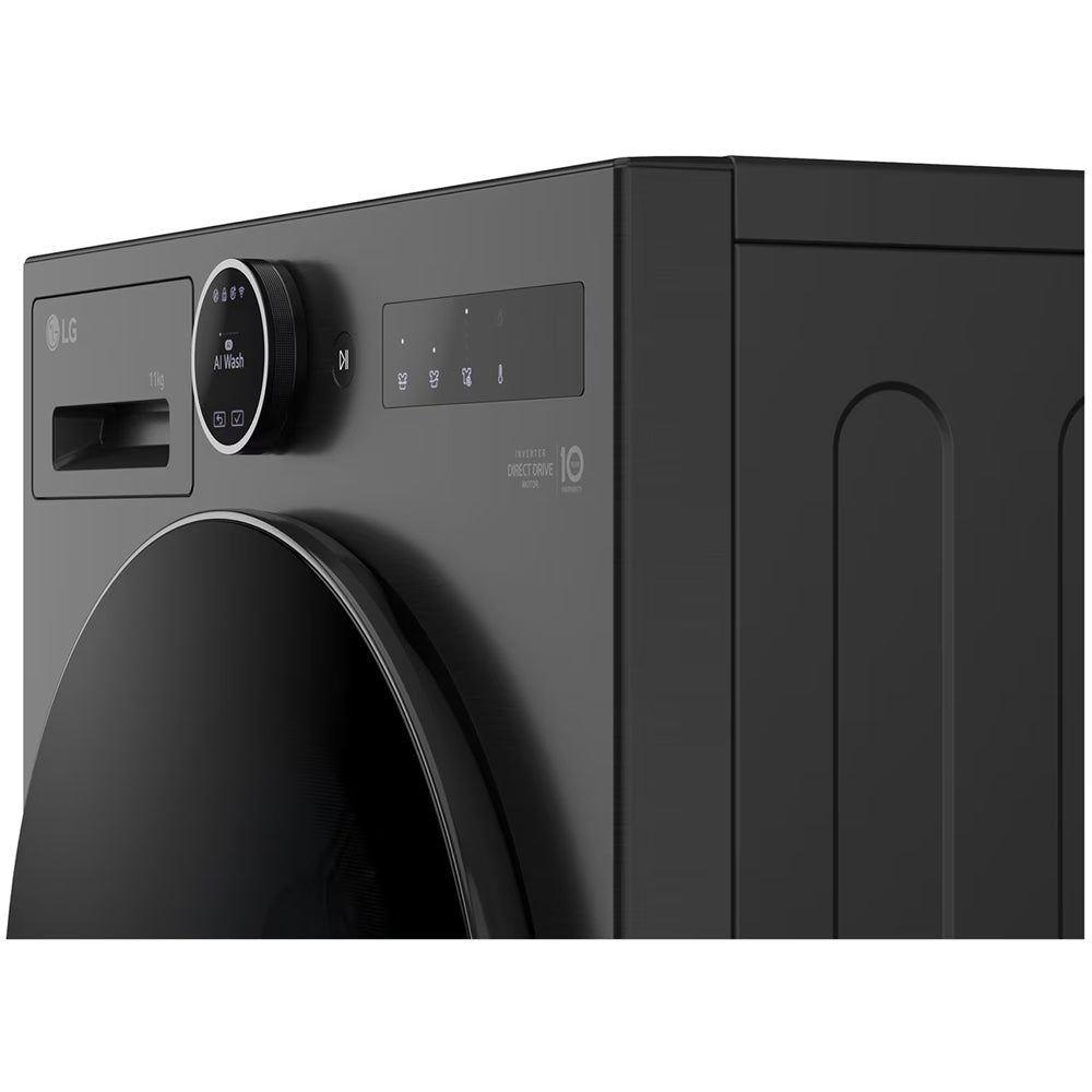 LG Series 7 AI Direct Drive F4X7011TBB 11 kg 1400 Spin Washing Machine Matte Black - A Rated