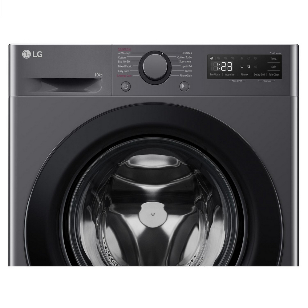 LG Series 4 AI Direct Drive F4Y510GBLN1 10kg 1400 Spin Washing Machine Slate Grey - A Rated