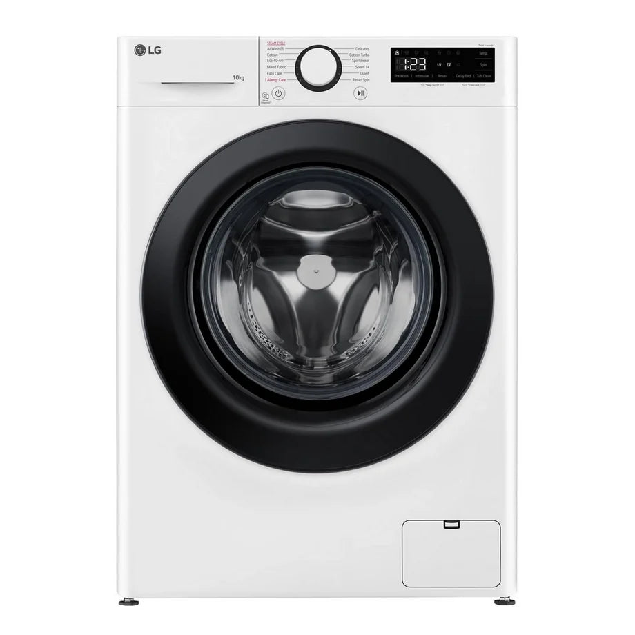 LG Series 4 AI Direct Drive F4Y510WBLN1 10kg 1400 Spin Washing Machine White - A Rated
