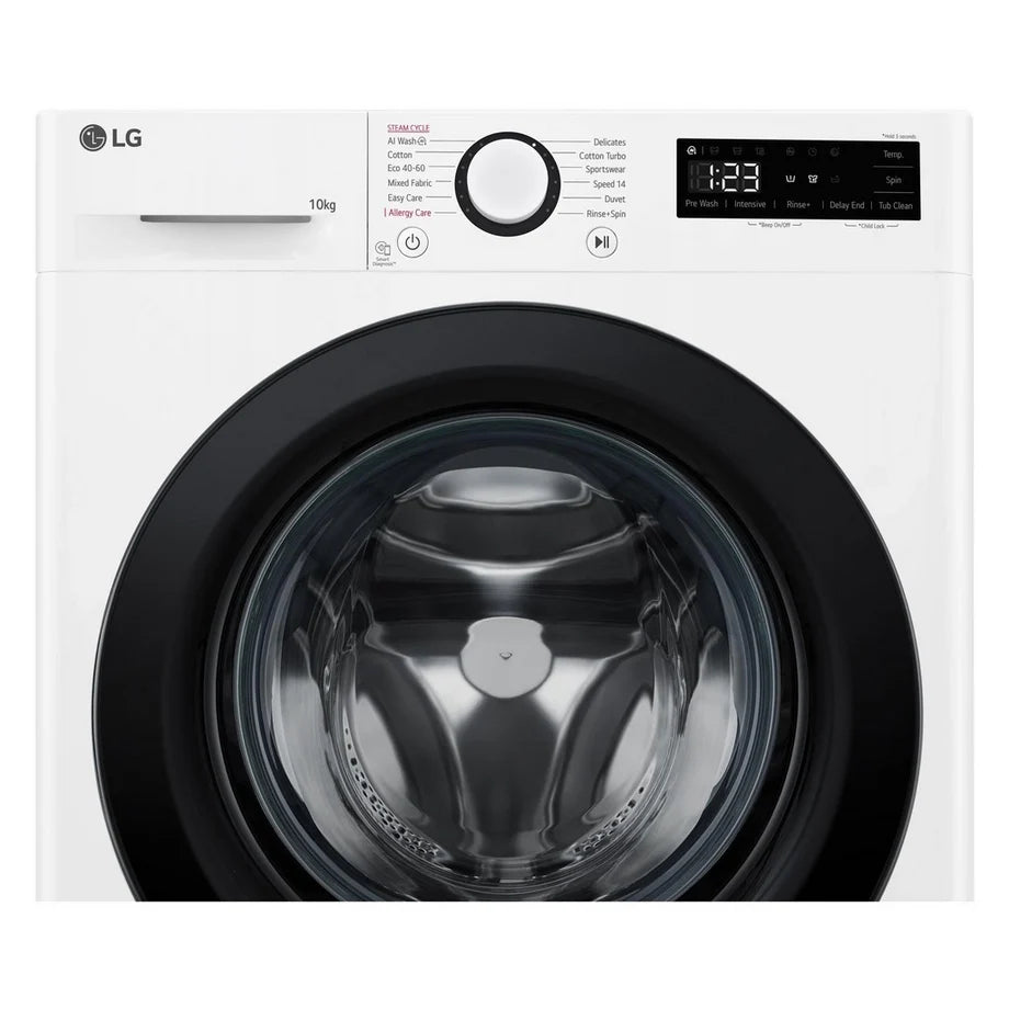 LG Series 4 AI Direct Drive F4Y510WBLN1 10kg 1400 Spin Washing Machine White - A Rated
