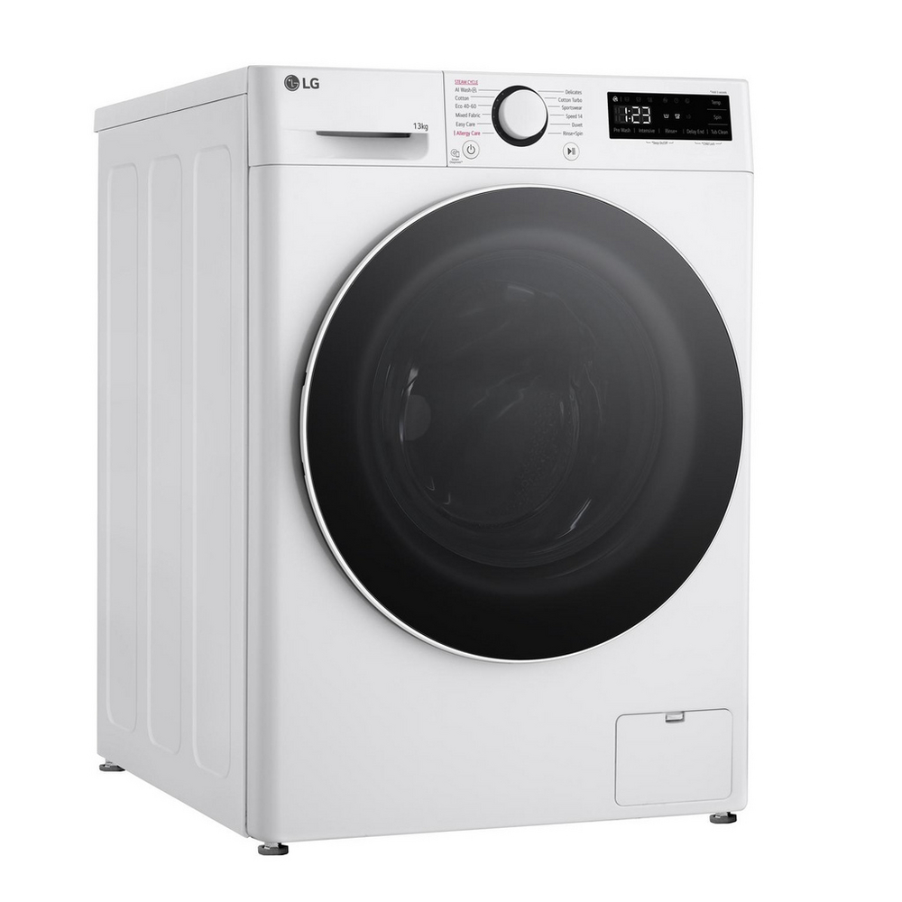 LG Series 4 AI Direct Drive F4Y513WWLN1 13kg 1400 Spin Washing Machine White - A Rated