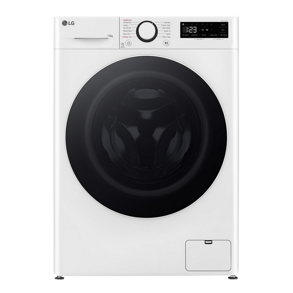LG Series 4 AI Direct Drive F4Y513WWLN1 13kg 1400 Spin Washing Machine White - A Rated