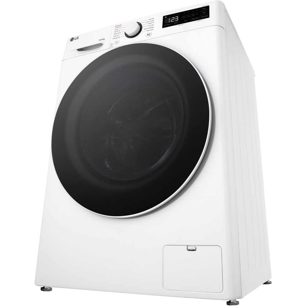 LG Series 4 FWY606WWLN1 AI Direct Drive 10kg Wash 6kg Dry 1400 Spin Washer Dryer - White