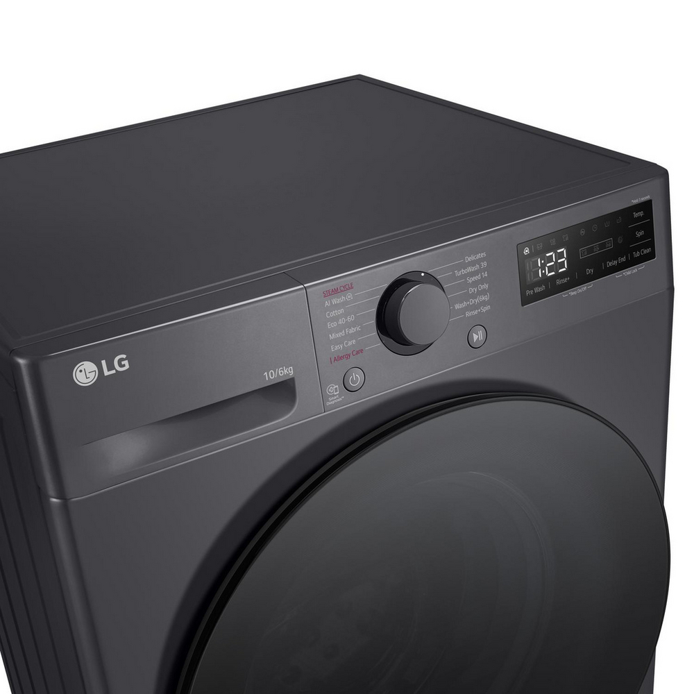LG Series 4 Pro AI Direct Drive FWY706GBTN1 10kg/6kg 1400 Spin Washer Dryer Slate Grey - A/D Rated
