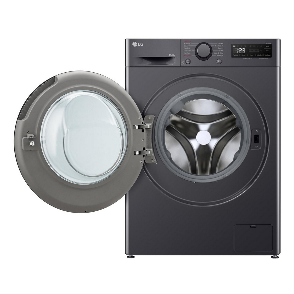 LG Series 4 Pro AI Direct Drive FWY706GBTN1 10kg/6kg 1400 Spin Washer Dryer Slate Grey - A/D Rated