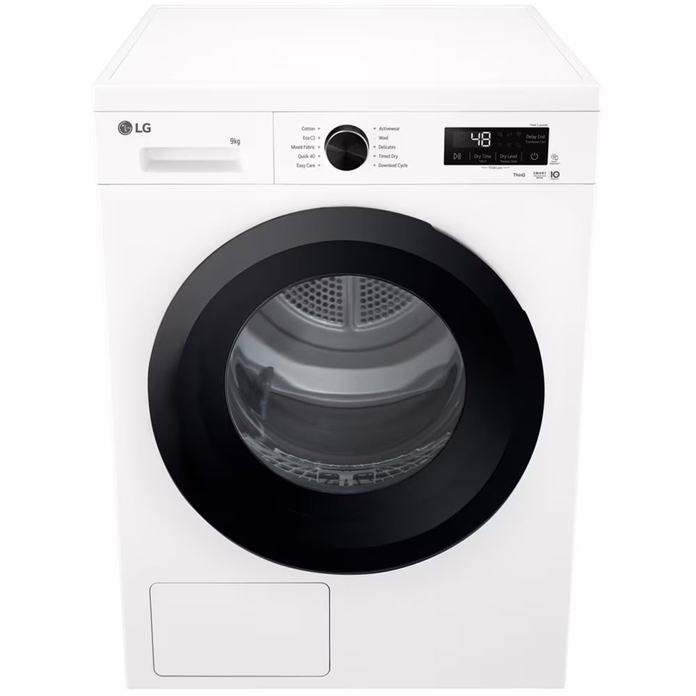 LG Series 2 ThinQ RHX1009NWK 9kg Heat Pump Tumble Dryer White - A+++ Rated