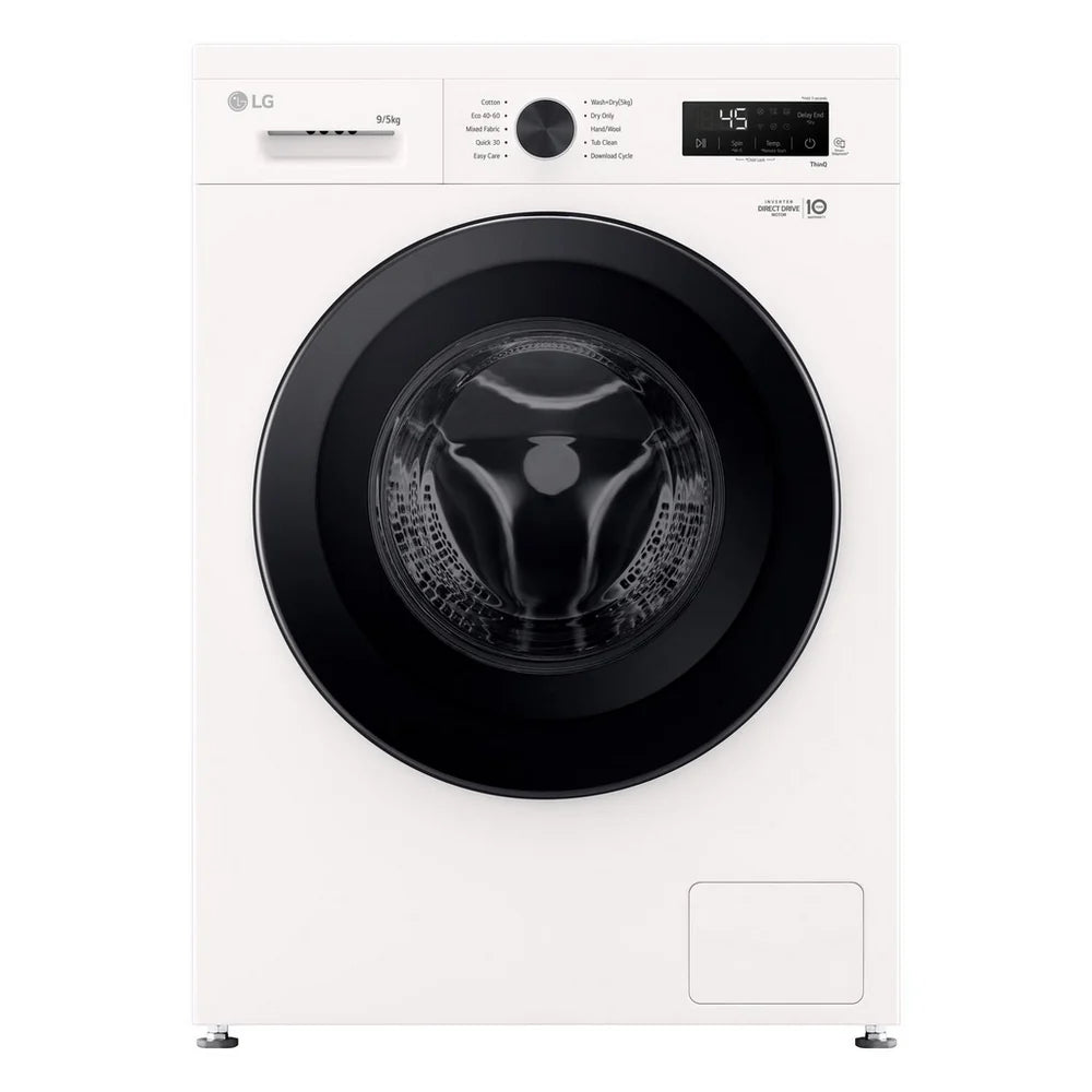 LG Series 2 Direct Drive W4X1095NWK 9kg/5kg 1400 Spin Washer Dryer White - A/E Rated