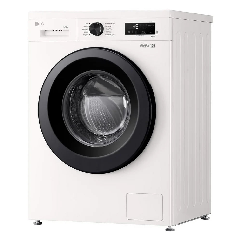 LG Series 2 Direct Drive W4X1095NWK 9kg/5kg 1400 Spin Washer Dryer White - A/E Rated
