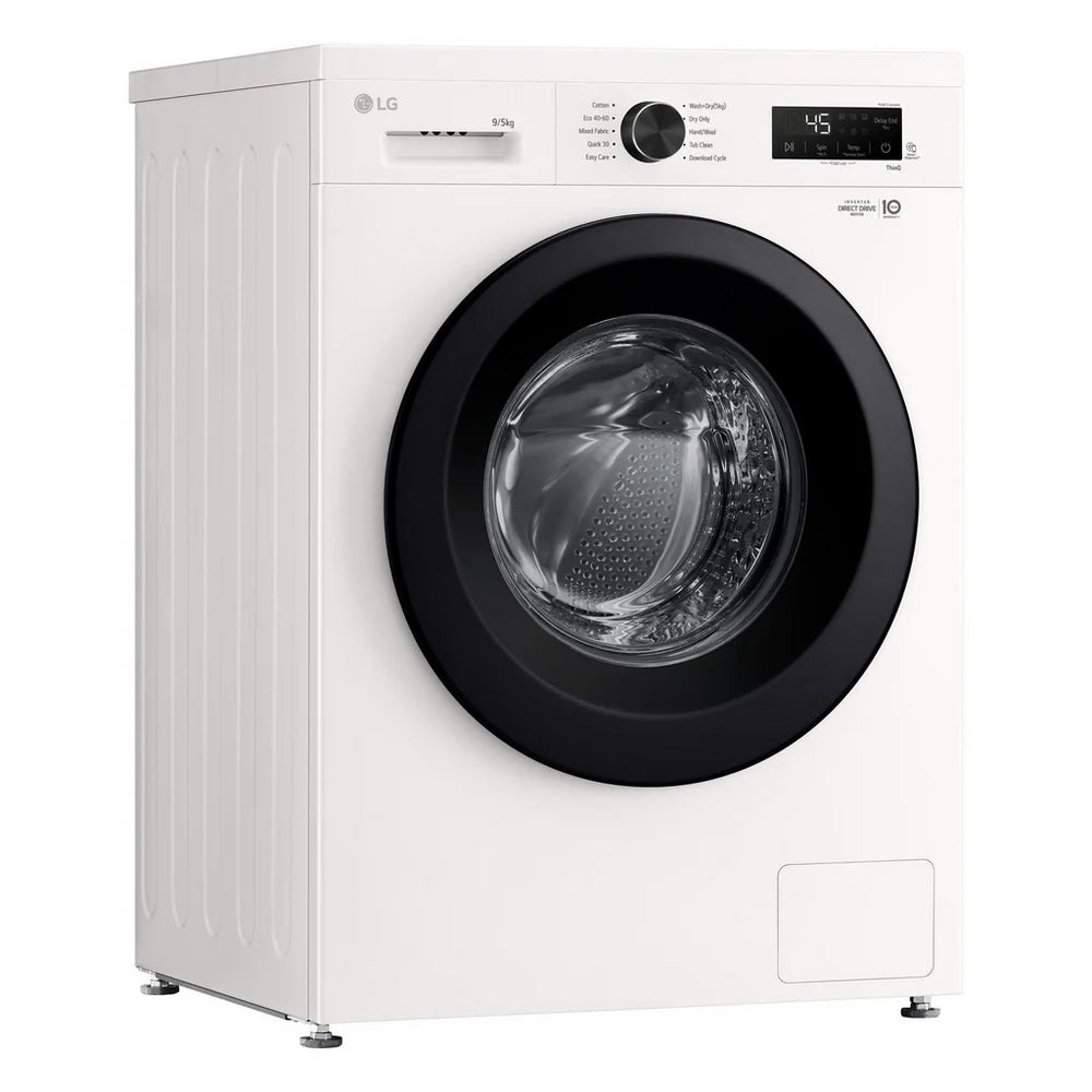 LG Series 2 Direct Drive W4X1095NWK 9kg/5kg 1400 Spin Washer Dryer White - A/E Rated