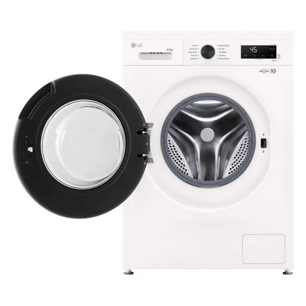 LG Series 2 Direct Drive W4X1095NWK 9kg/5kg 1400 Spin Washer Dryer White - A/E Rated