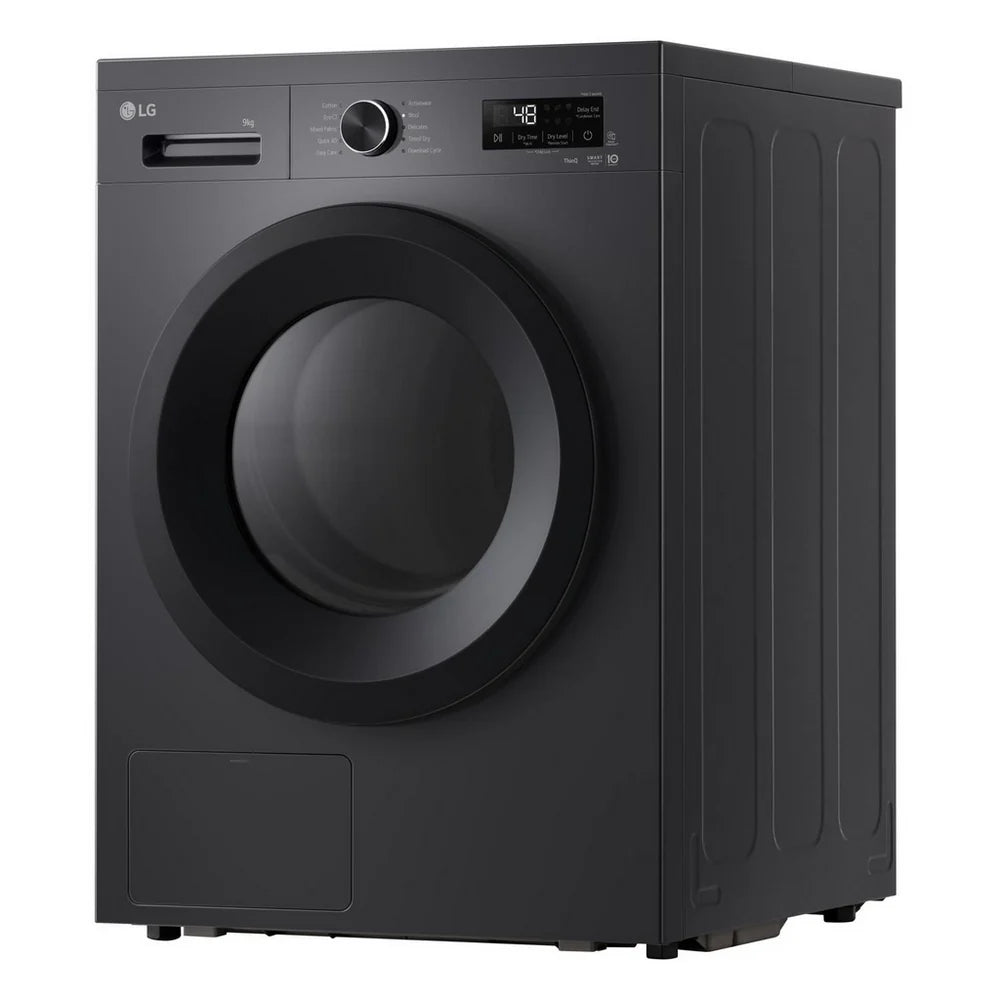 LG Series 2 ThinQ RHX1009NMK 9kg Heat Pump Tumble Dryer Grey - A+++ Rated
