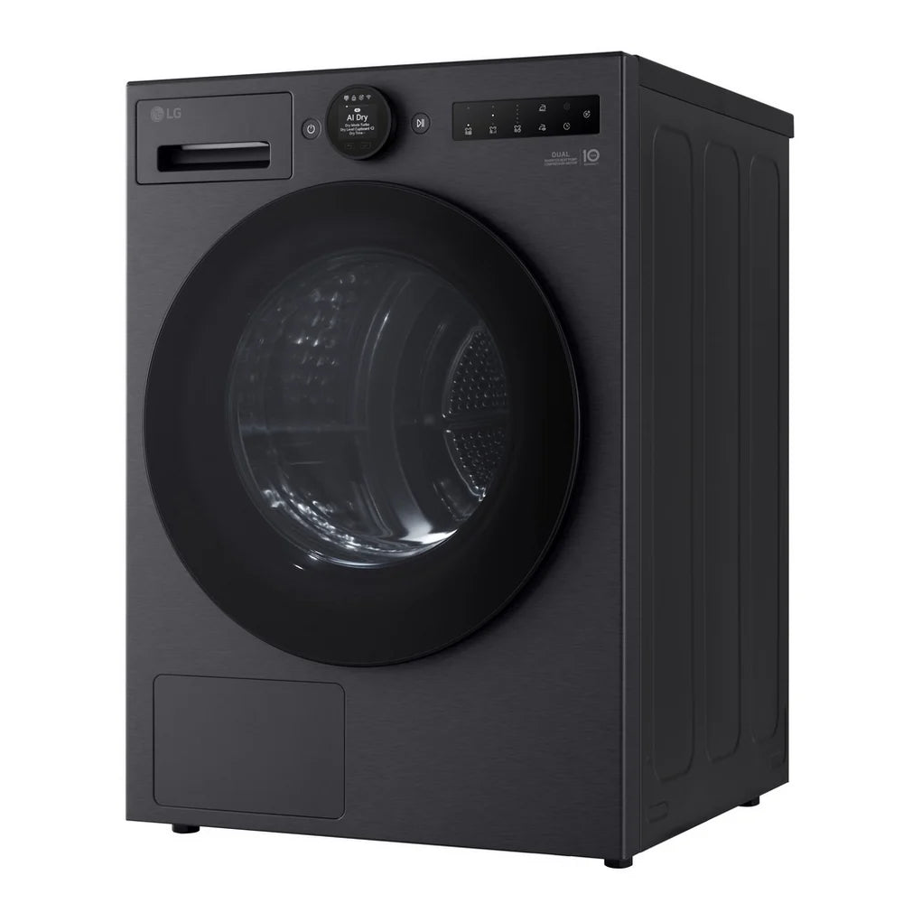 LG Series 7 AI Dry RHX7010TBB 10 kg Heat Pump Tumble Dryer Matte Black - A+++ Rated